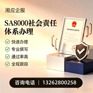 潮州SA8000社会责任体系认证服务